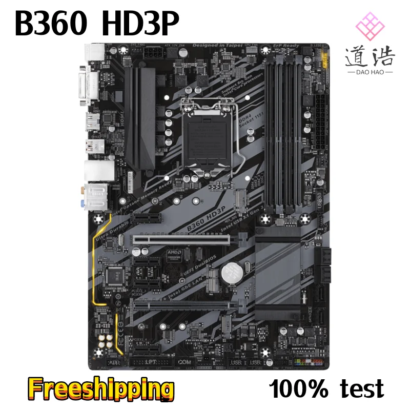 ⰡƮ B360 HD3P , M.2 HDMI SATA3.0 LGA 1151 DDR4 ATX B360 κ, 100% ׽Ʈ Ϸ, 64GB